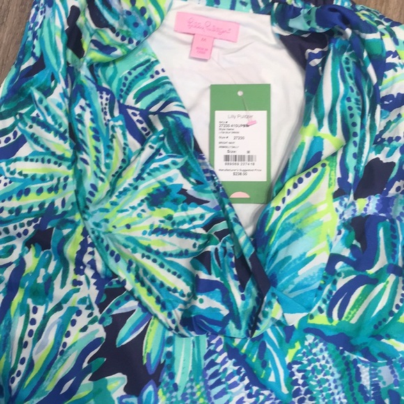 Favorite Lilly Pulitzer ❤️ Lyza Silk Dress Navy - Picture 7 of 8